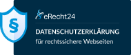 eRecht24 Datenschutzerklärung für rechtssichere Webseiten